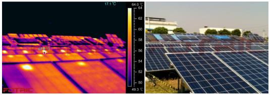 Fotric红外热像仪用于太阳能板的测试与维护
