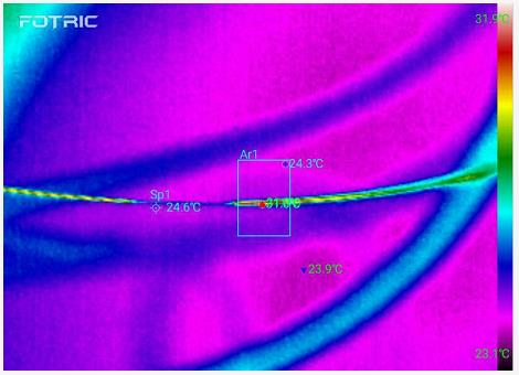 光纤熔接点温度检测
